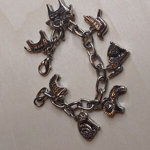 SOON Vintage Rare Wildlife Jungle Animals Charmed Bracelet